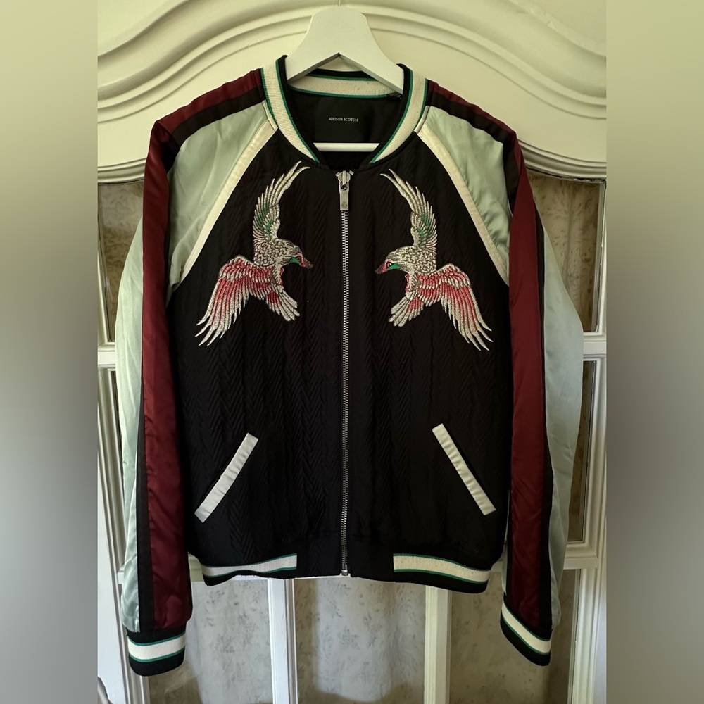 Scotch & Soda Satin Bomber Jacket